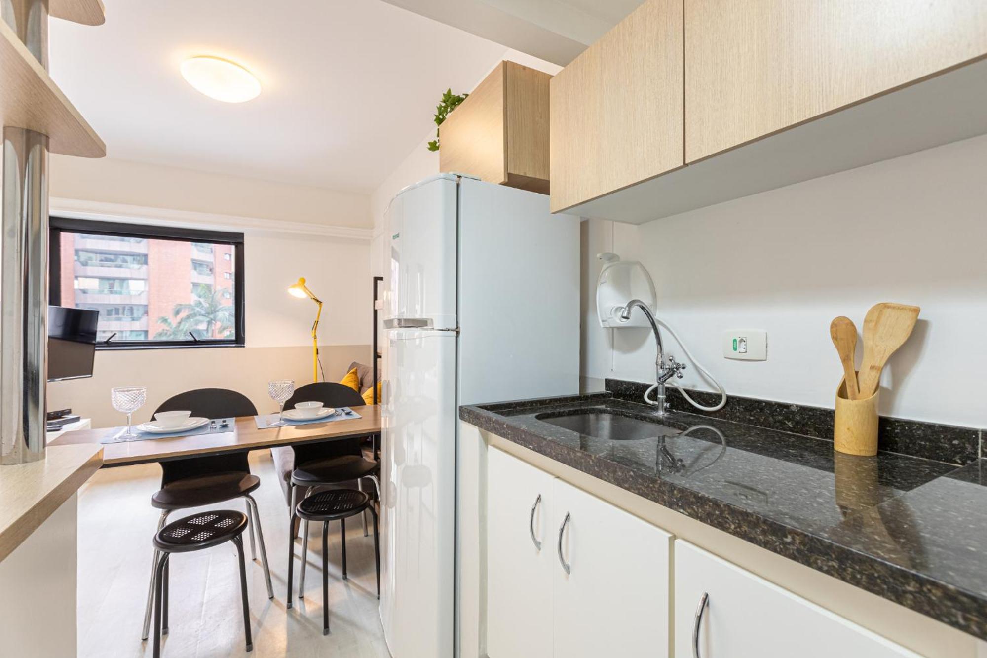 Easy Star - Lindo E Aconchegante Flat No Jardins - Wp01h Apartamento *
