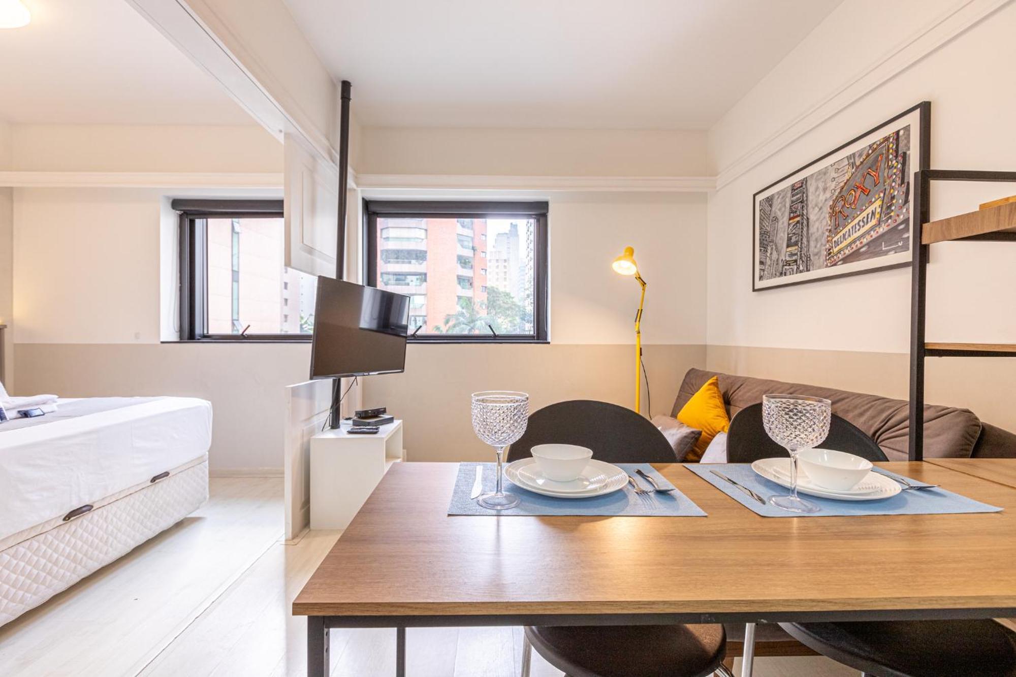 Easy Star - Lindo E Aconchegante Flat No Jardins - Wp01h Apartamento