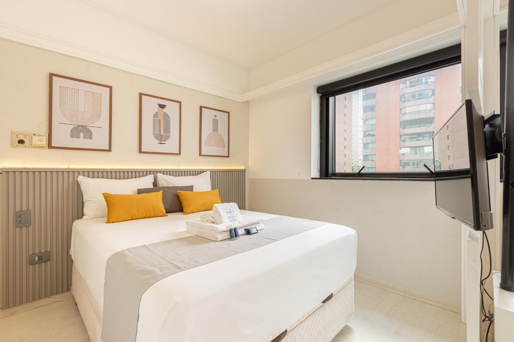 Easy Star - Lindo E Aconchegante Flat No Jardins - Wp01h Apartamento *
