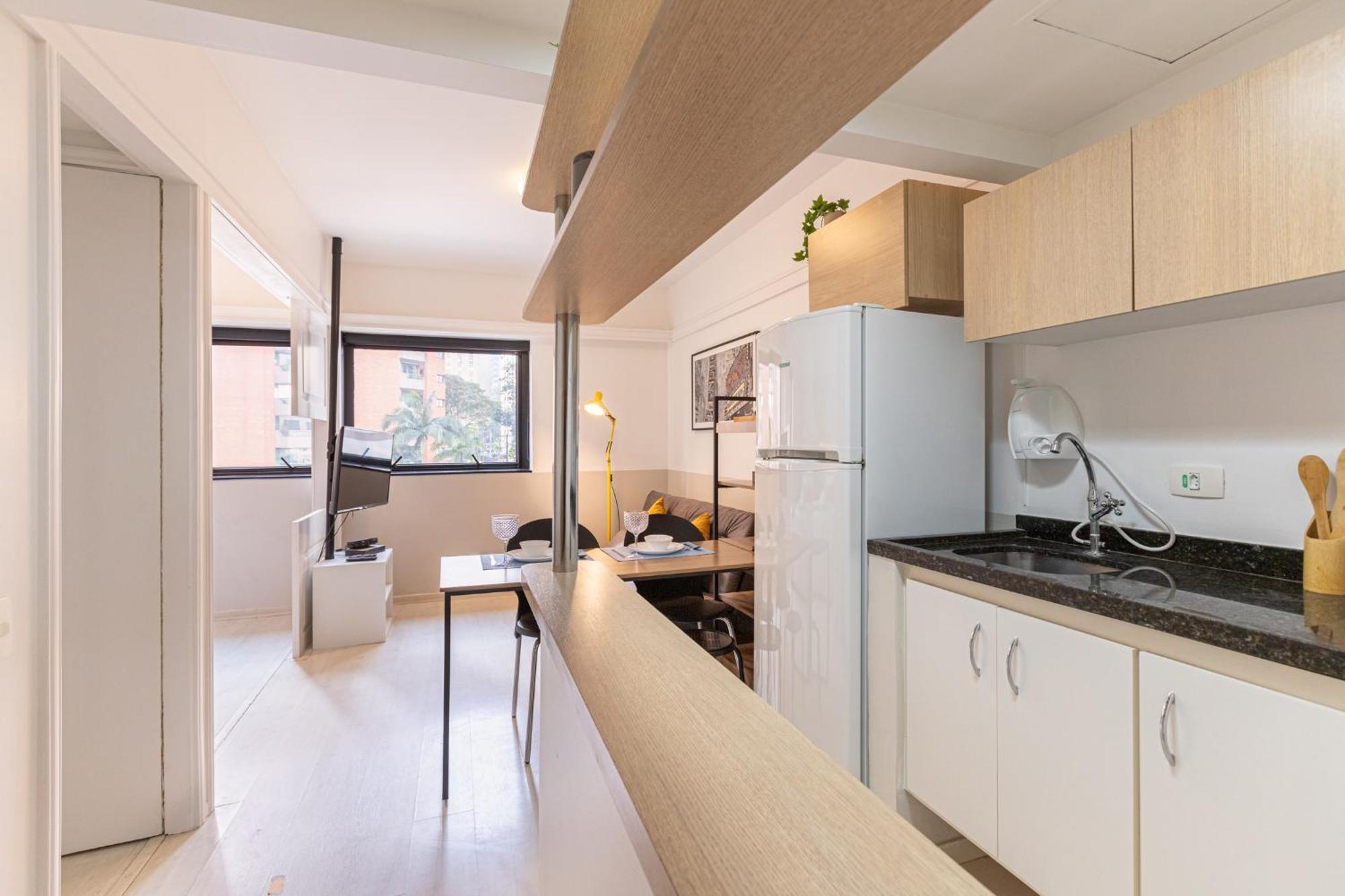 Apartamento Easy Star - Lindo E Aconchegante Flat No Jardins - Wp01h São Paulo